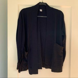 Old Navy Size Small Petite Black Draped cardigan